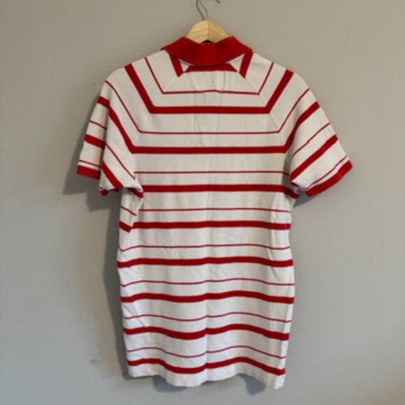 Vintage Y2K Abercrombie Collared Striped Muscle Polo Shirt Men's M - Picture 5 of 5